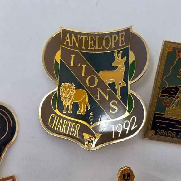 LIONS CLUB INTERNATIONAL SOUTHERN CALIFORNIA LOT OF 6 PINS VINTAGE 1" TO 3" - Picture 3 of 7